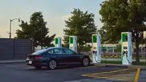2023 Genesis Electrified G80 charging at Electrify America station