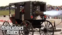 Amish-Kutsche mit Düsentriebwerk