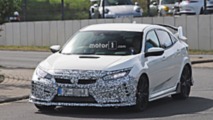 Honda Civic Type R facelift spy photo