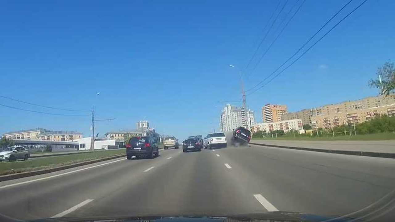 Range Rover Sport Kazası Rusya
