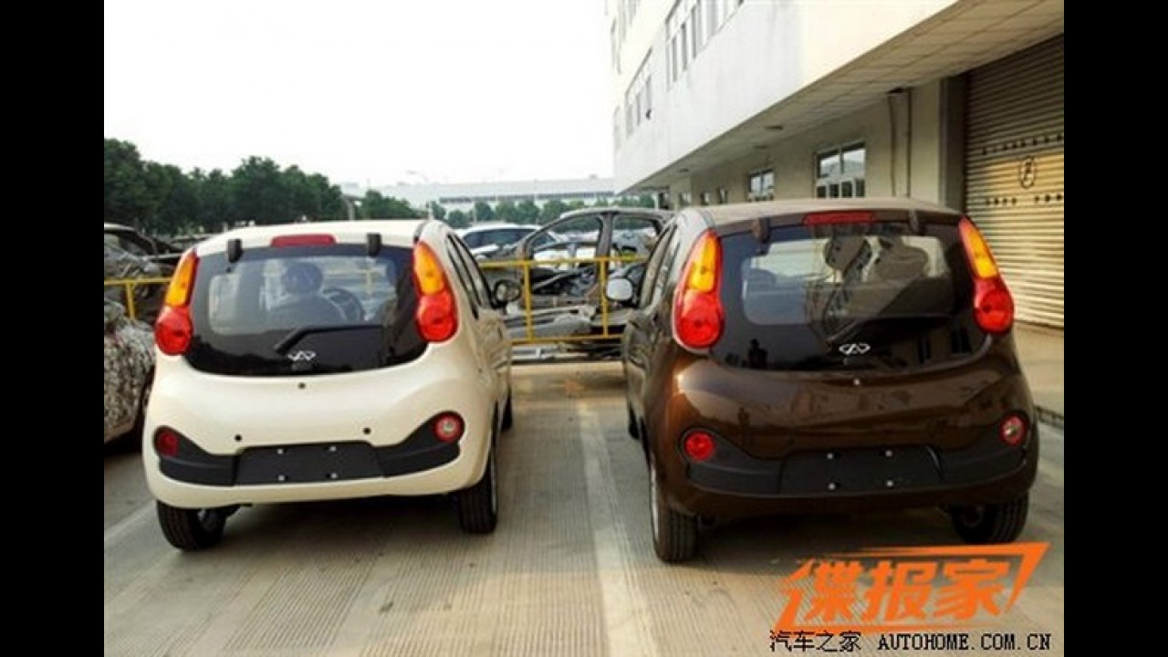 Chery QQ 2013 é flagrado sem camuflagem na China