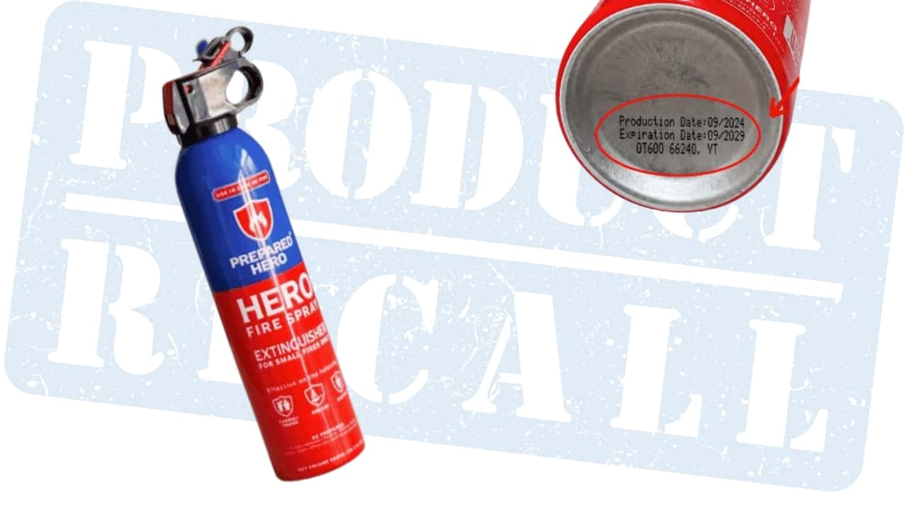 Fire Extinguisher Recalled Because It May Not Put Out Fire, And May Also Explode. Check Yours Now.