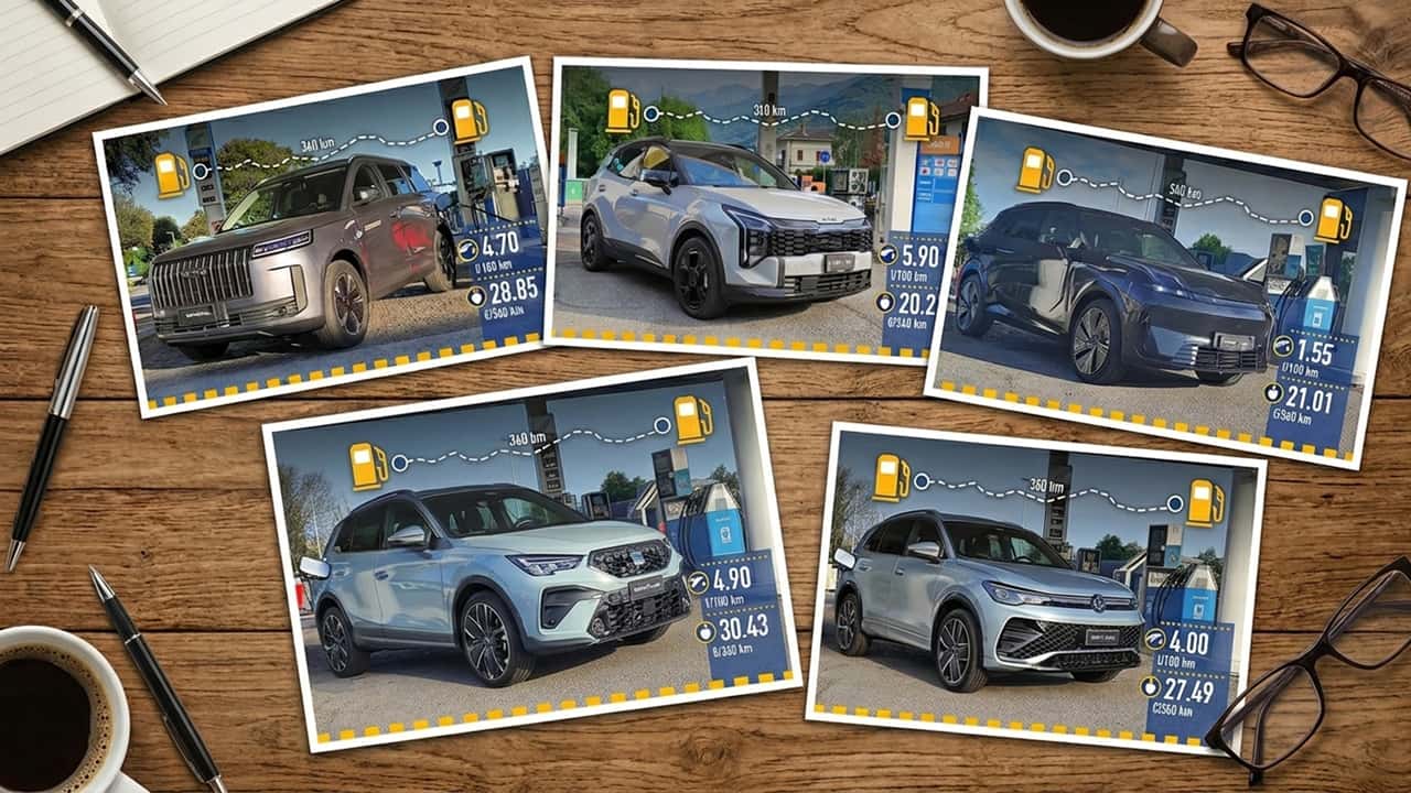 I SUV che consumano meno del 2026: classifica per alimentazione
