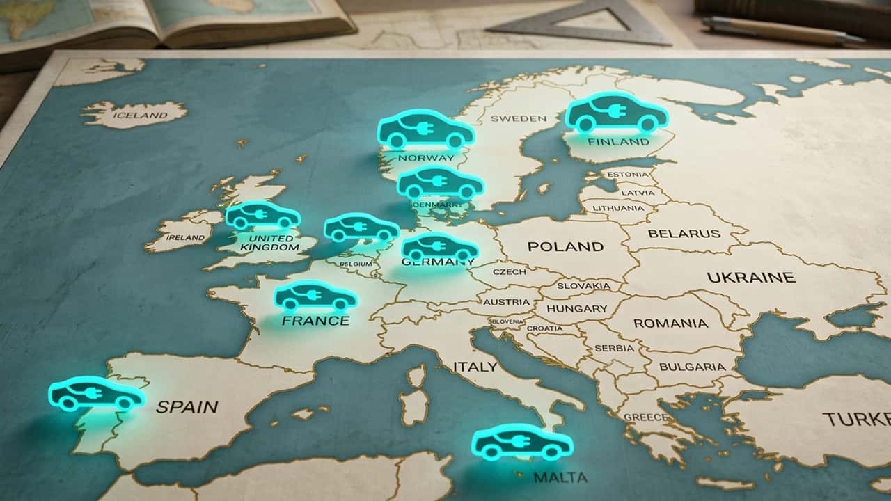I Paesi europei dove si vendono più auto elettriche