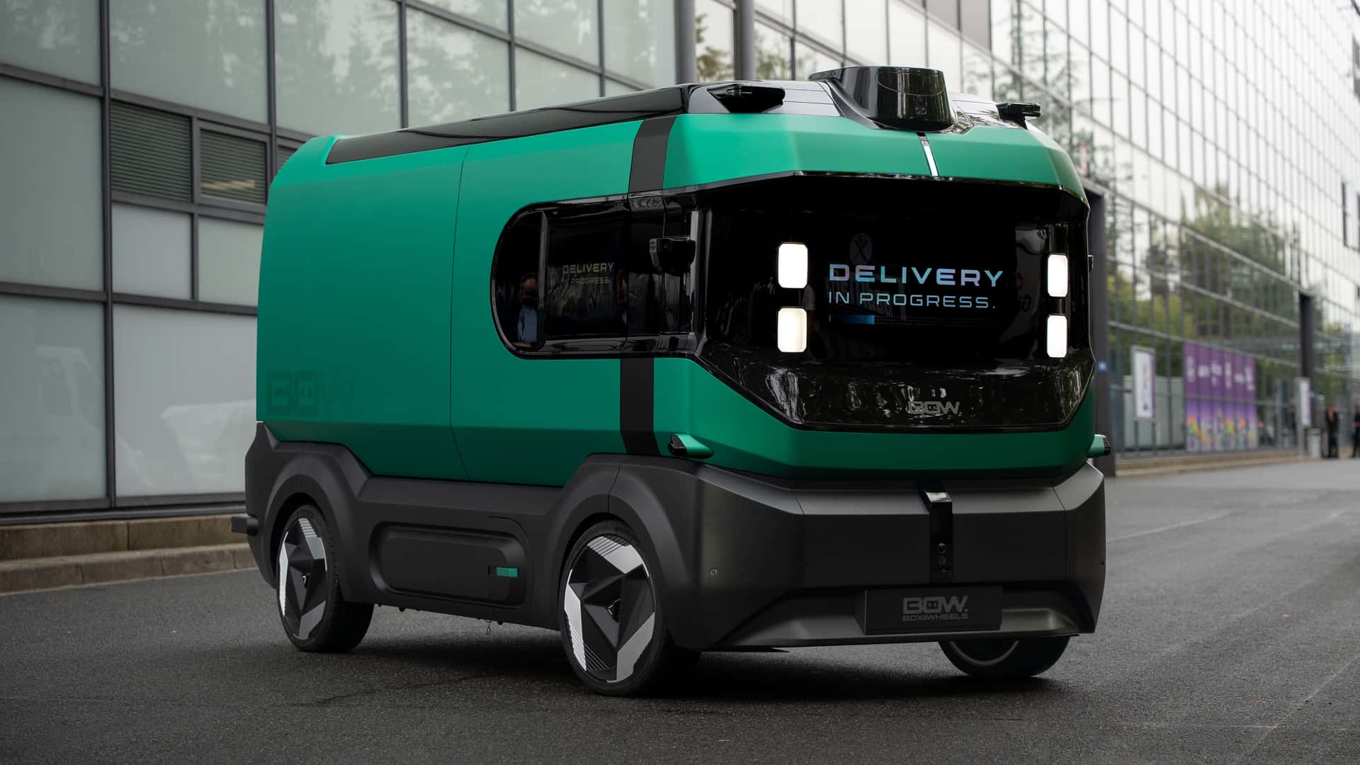 Stellantis presenta Box-on-Wheels, furgoneta eléctrica y autónoma para reparto urbano