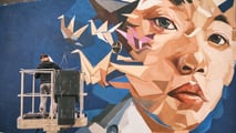 Il murales di Mazda ad Aiella