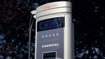Chargepoint EV charger at Starbucks 