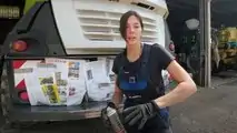 In campo con Giulia: verniciare la trincia