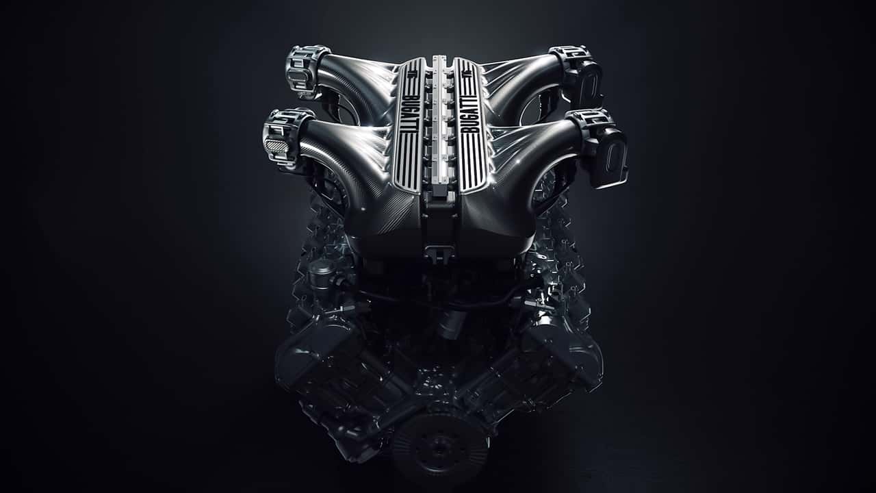 Die Entstehung des neuen V16-Motors von Bugatti