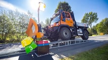 Unimog bei der 4. Deutschen Schneepflugmeisterschaft