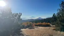 The views were stunning, as this overlooked the Oregon-California divide.