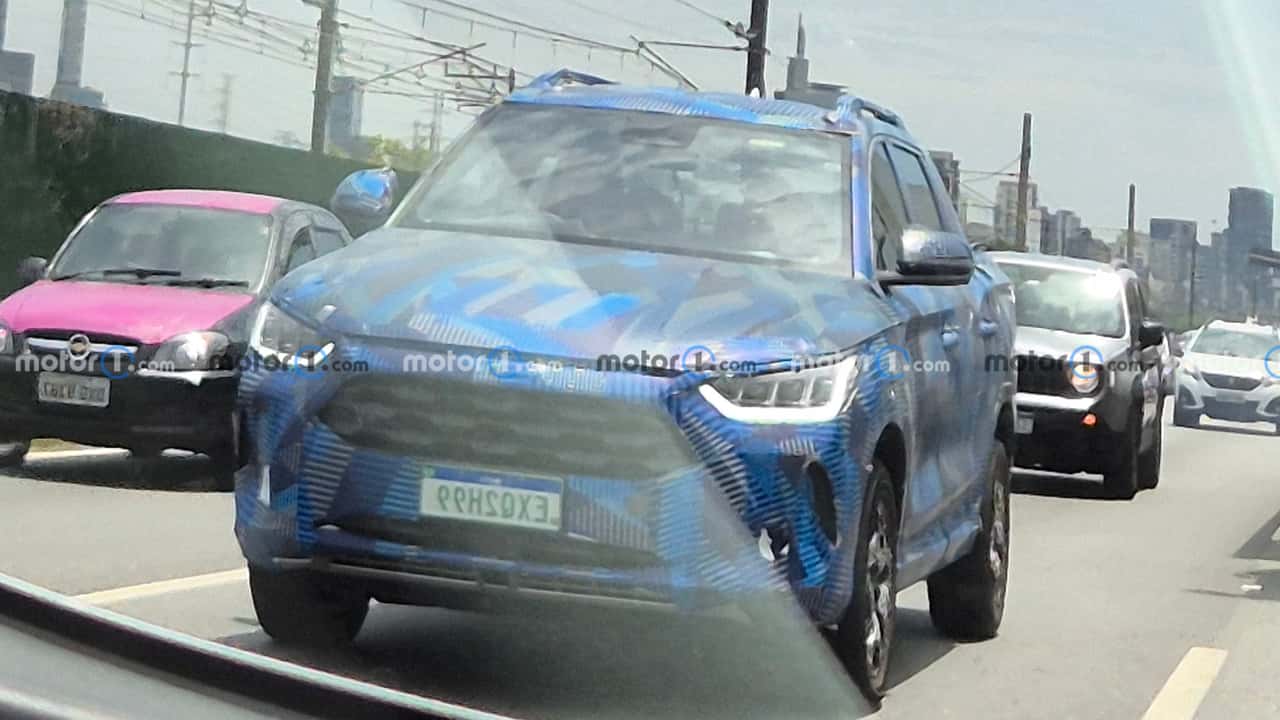 Flagra: nova picape híbrida da BYD está praticamente pronta