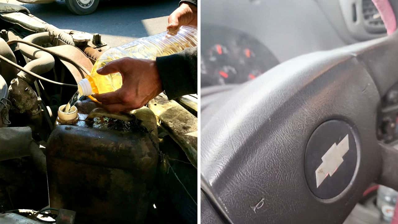Woman Notices Her Oil Gauge Is at Halfway