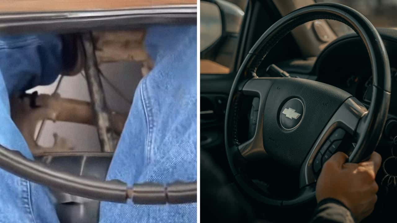 Man Buys Used Chevy. On the Way Home, He Spots a Hole in the Floorboard