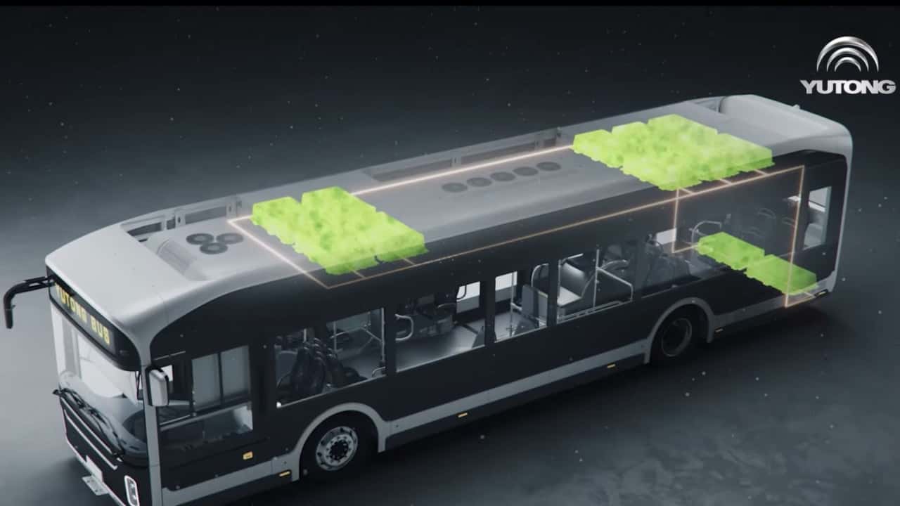 Yutong bus elettrico con batteria CATL