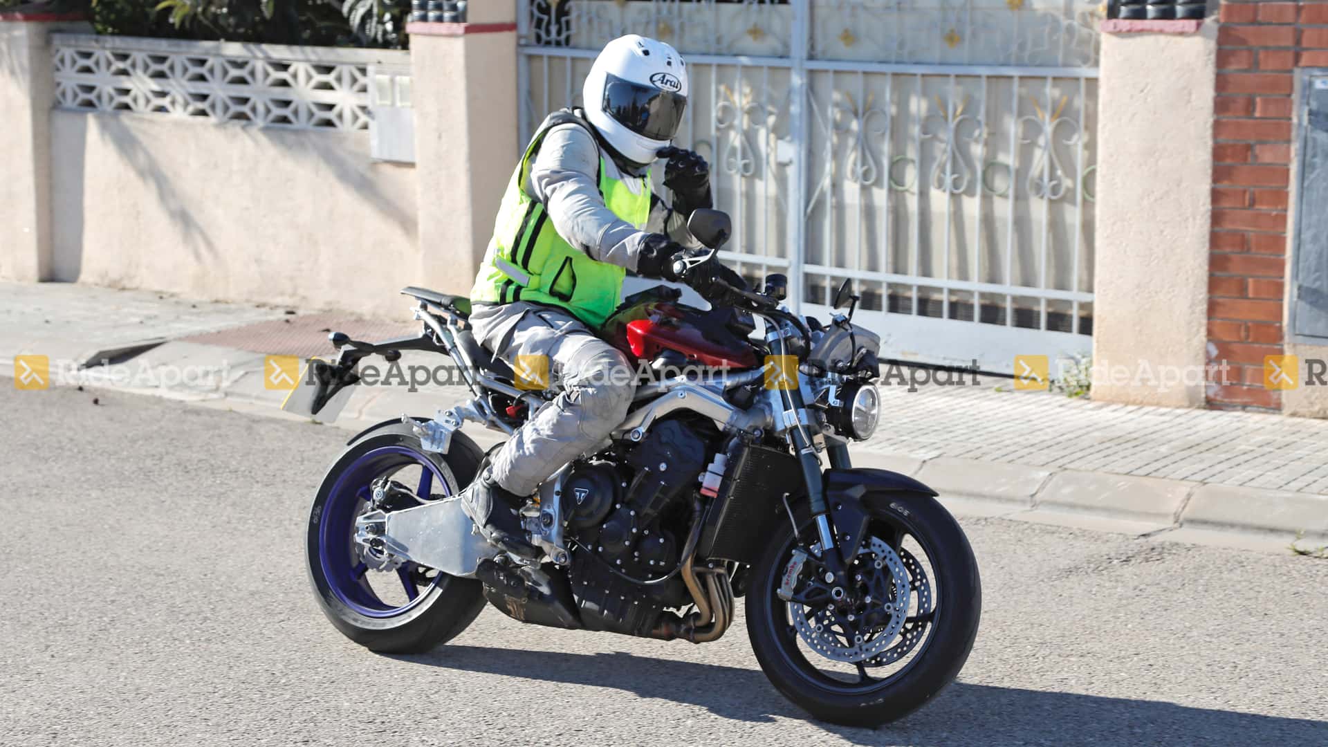 Spy Shots This Could Be the 2026 Triumph Street Triple