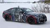 Foto spia EV a quattro motori basati su BMW i4 M50