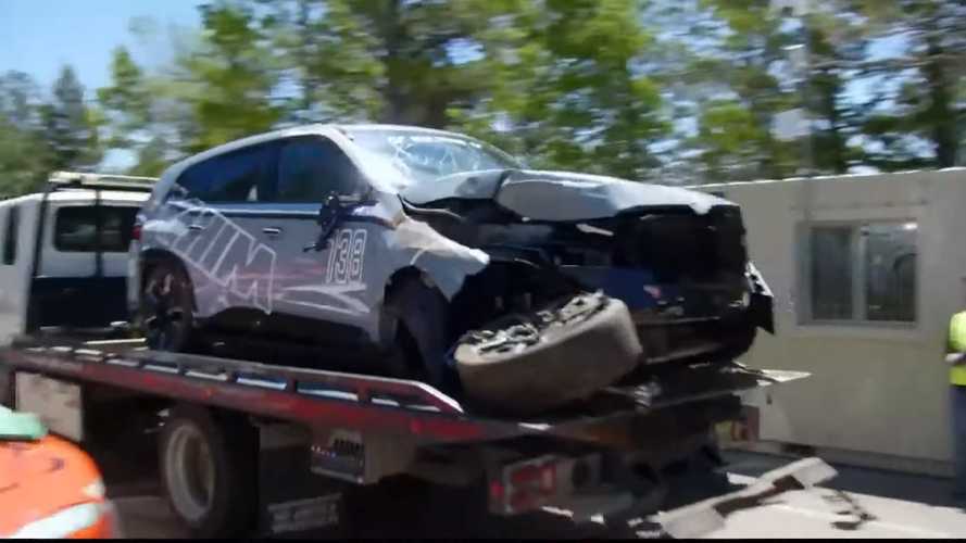 BMW XM crashes at Pikes Peak during record attempt for fastest SUV