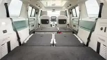 2024 Volkswagen ID. Buzz LWB interior with second- and third-row seats folded down