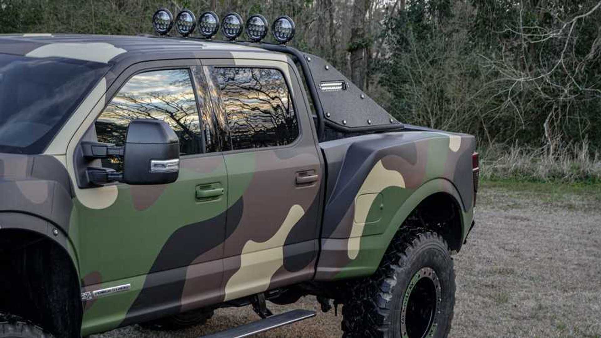 Ford Raptor Camo Jacked Suas