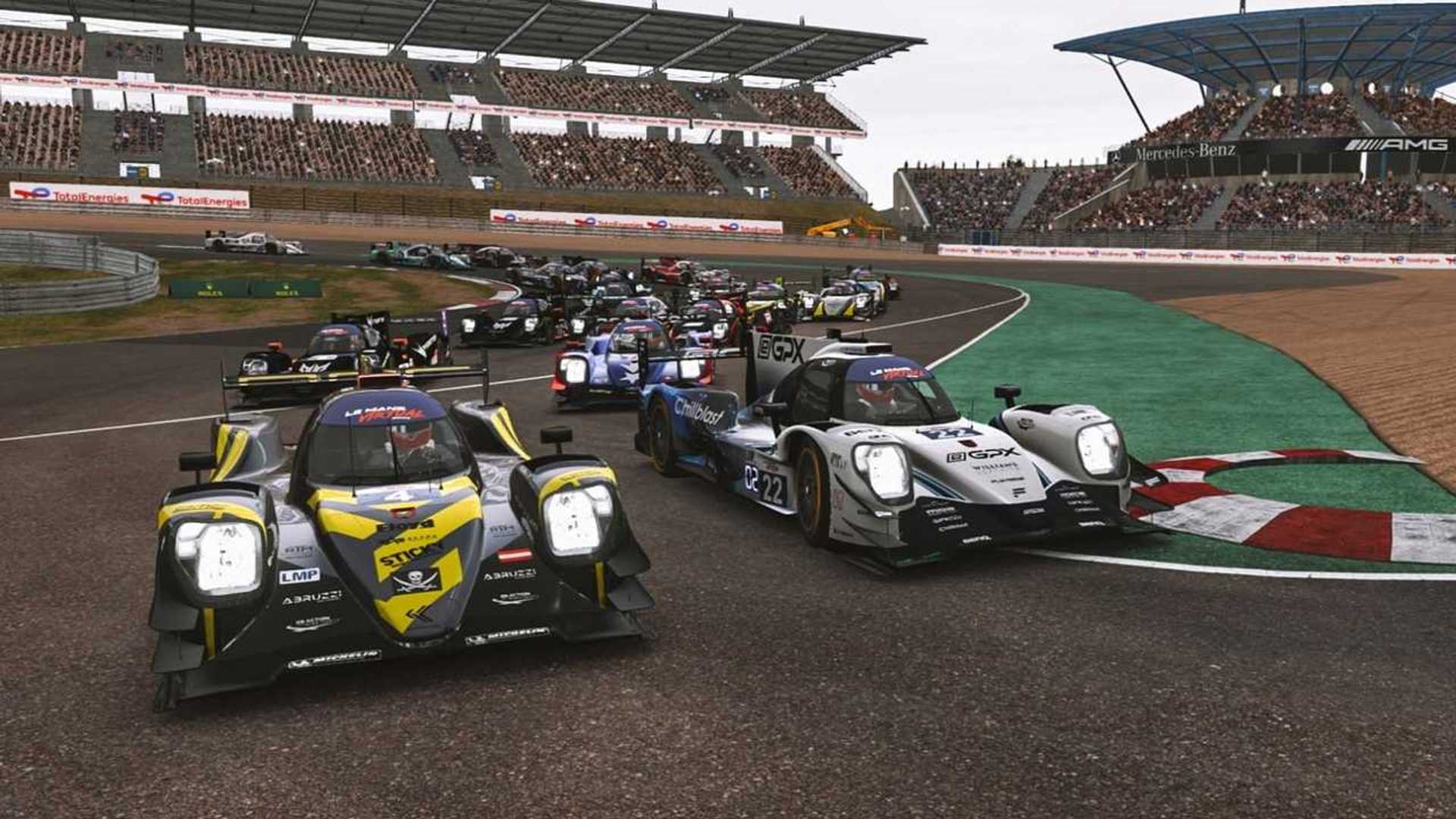 Le Mans Virtual Series Team Redline And TESLA R8G Win Shortened