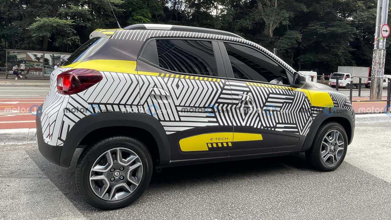 Flagra do Renault Kwid E-Tech no Brasil