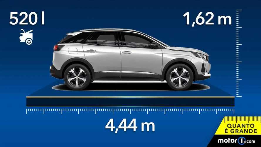 Peugeot 3008, dimensioni e bagagliaio del SUV compatti