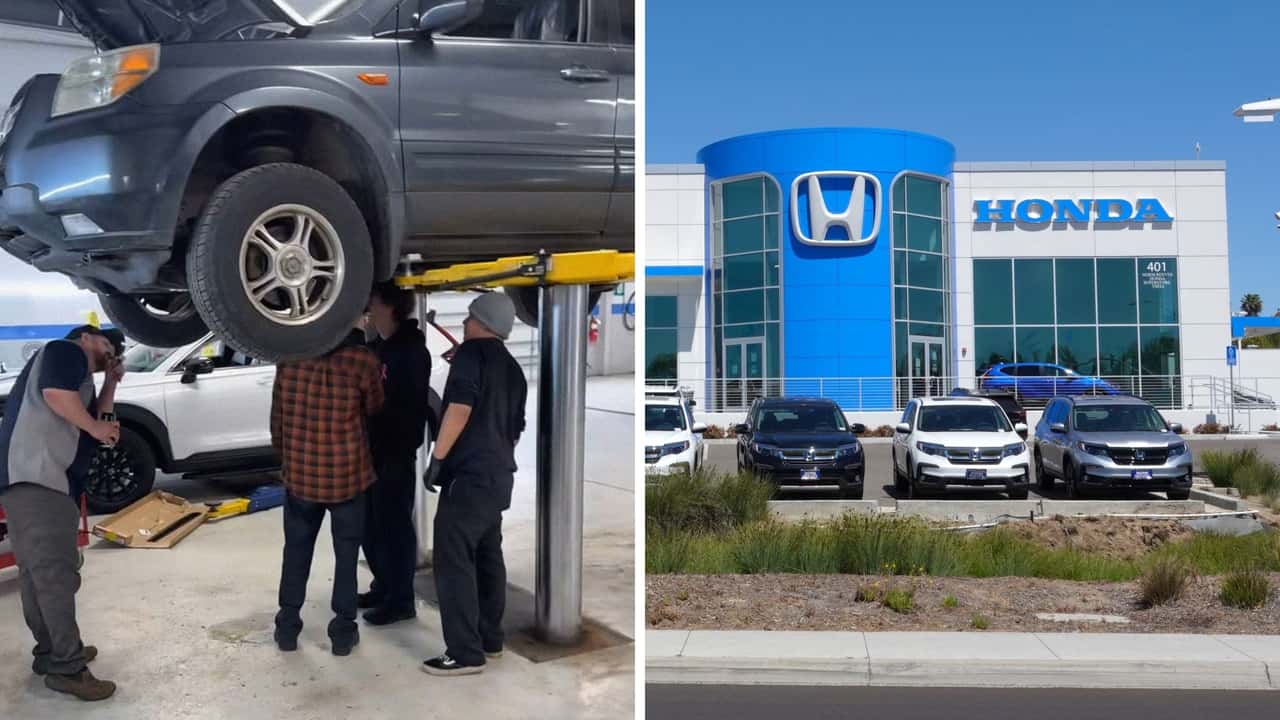 Mechanic Puts Honda Pilot On Lift. Then He Gives The Universal Signal That The Problem Is Much, Much Worse
