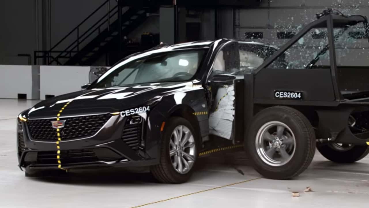 2026 Cadillac CT5 IIHS side impact crash test