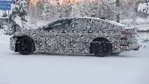 Audi A6 E-Tron Side View Spy Photo