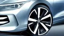 2025 Volkswagen Golf design sketch