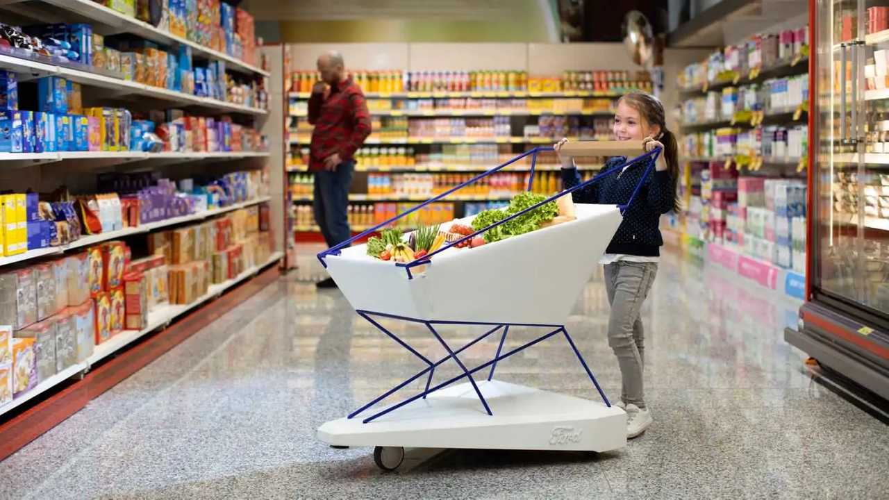 Fords selbstbremsender Einkaufswagen (2019)