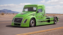 Volvo hybrid truck, Mean Green, sets new world speed records on April 27, 2012