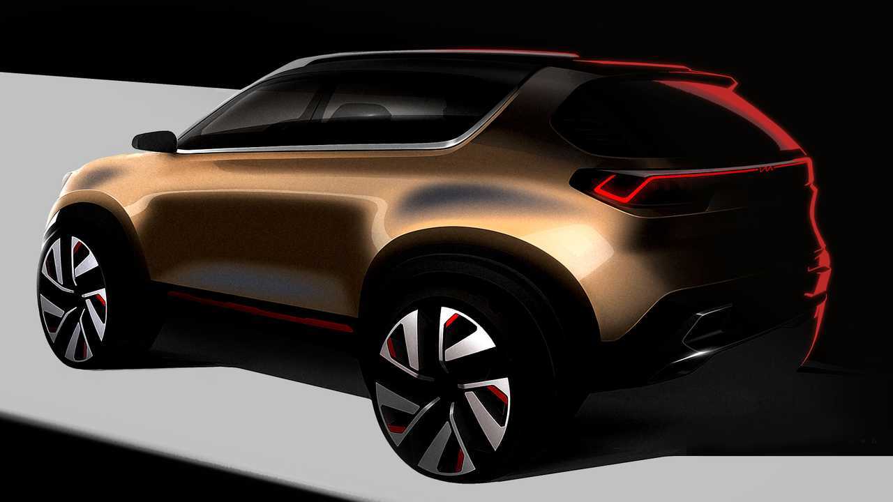 компактный кроссовер Kia для Индии корма