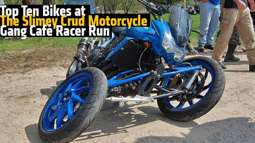 Top Ten Bikes at The Slimey Crud Motorcycle Gang Café Racer Run