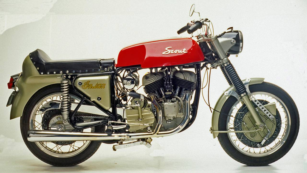 <strong>In 1967 Floyd Clymer had Friedl Münch develop a modern Indian Scout, in hope of reviving the marque. Shown here is the only known example.</strong>