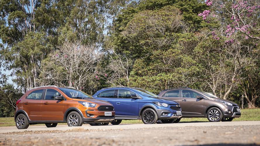 Comparativo Ford Ka FreeStyle x Chevrolet Onix Activ x Hyundai HB20X