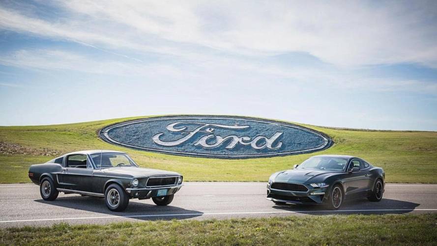Ford Mustang Bullitt 1968 et 2018jpg