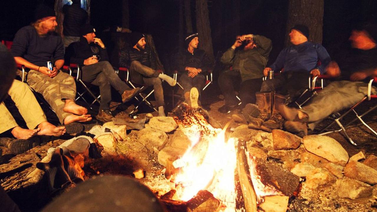 Sitting around the fire