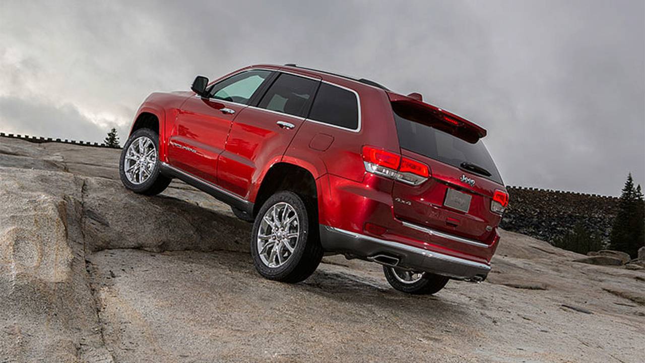 Jeep Grand Cherokee hill climb