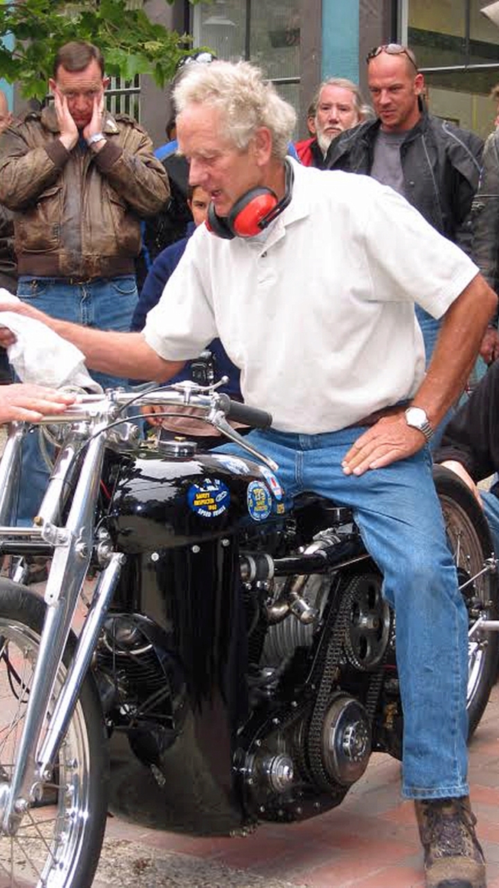 <strong>Way over the top: Virgil Elings and the supercharged Black Lightning.</strong>
