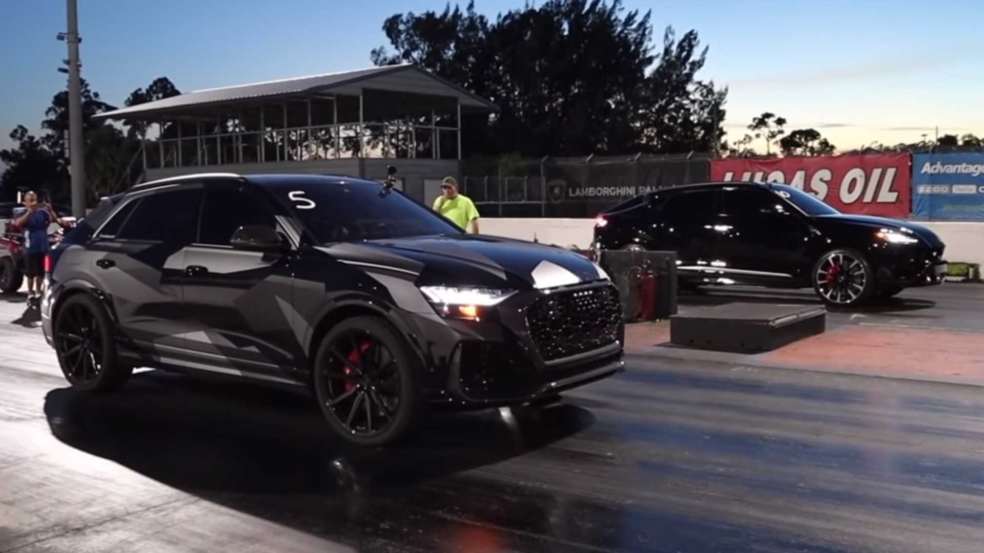 See 800 Horsepower Audi Rs Q8 Drag Race Stock Lamborghini Urus