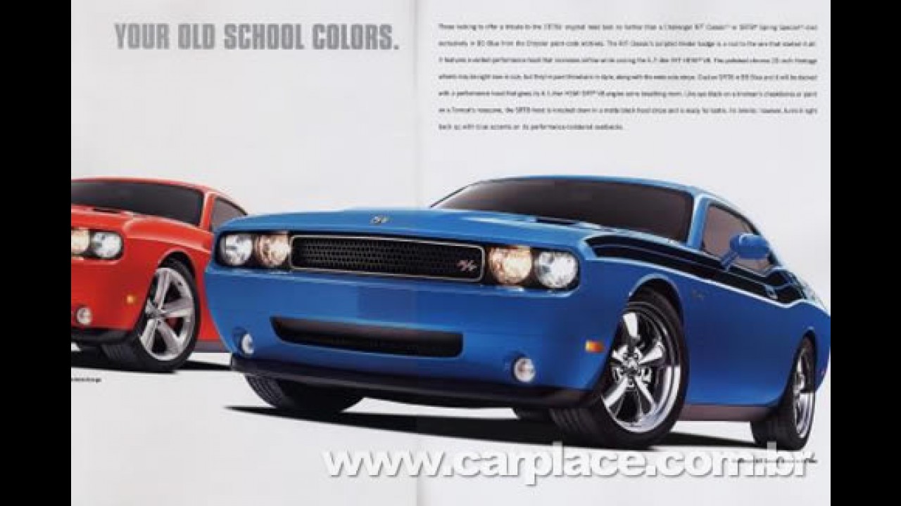 Catálogo do Dodge Challenger 2009 vaza na internet - Preços são revelados