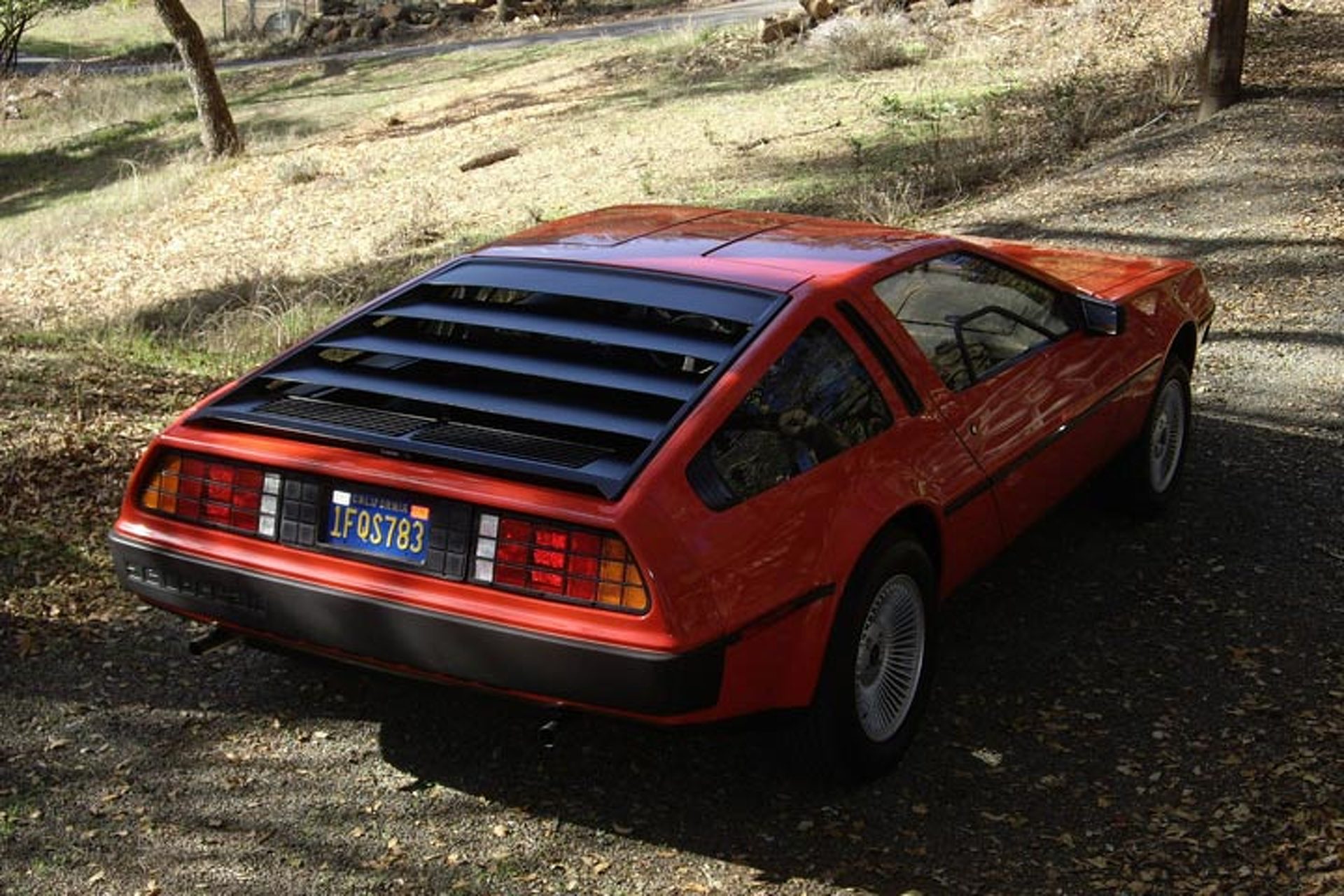 This Red DeLorean DMC-12 is a Barn Find Beauty