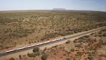 2018 Land Rover Discovery tows 110-ton road train