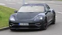 2020 Porsche Mission E spy photo