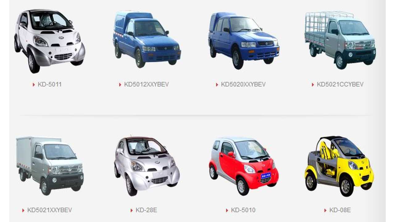Some Of Kandi's Other Vehicles In EV/NEV Lineup