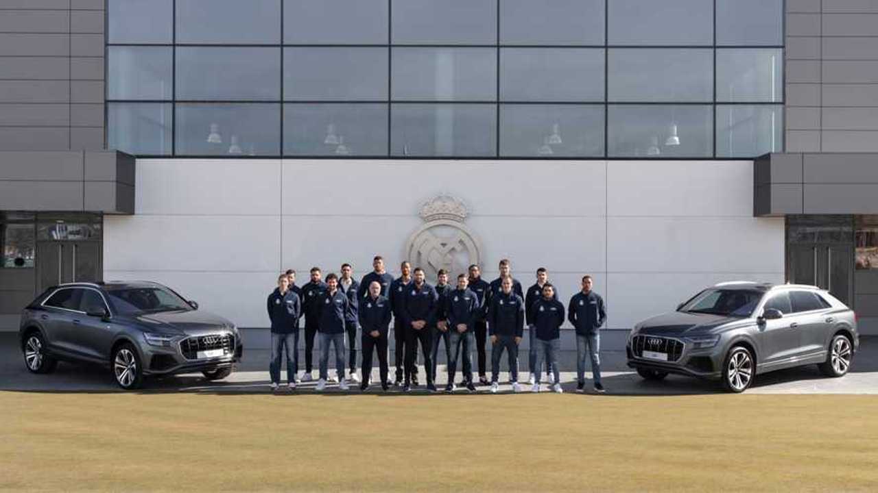 Coches plantilla Real Madrid de Baloncesto