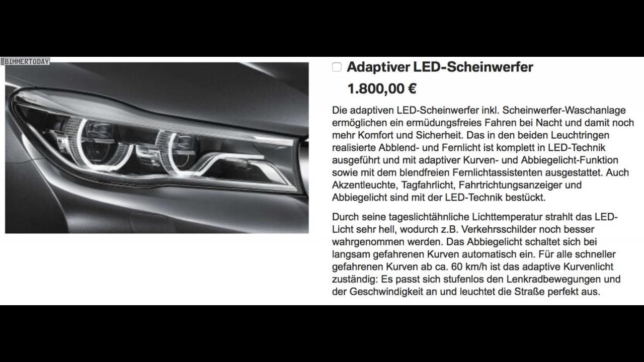 Novo BMW Série 7 2016 vaza antes de estreia em configurador online