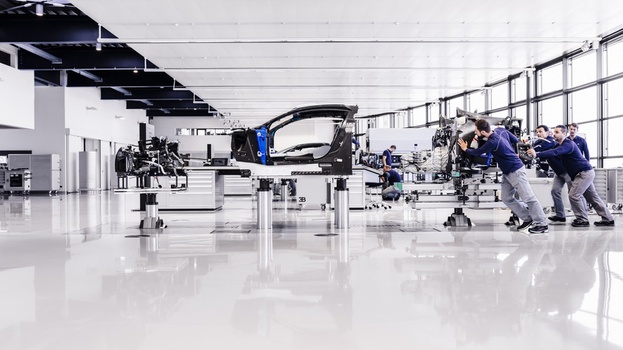 2017 Bugatti Chiron production at Molsheim factory